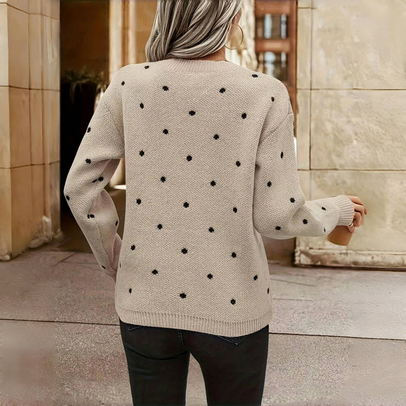 MAEVE™- Polka Dot Sweater
