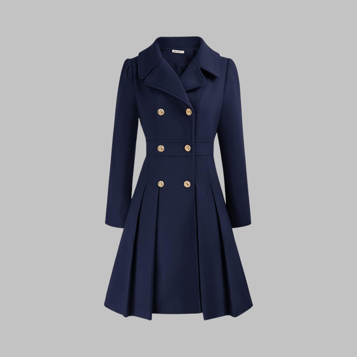 DAMI™ - Classy Double Button Long Sleeve Coat