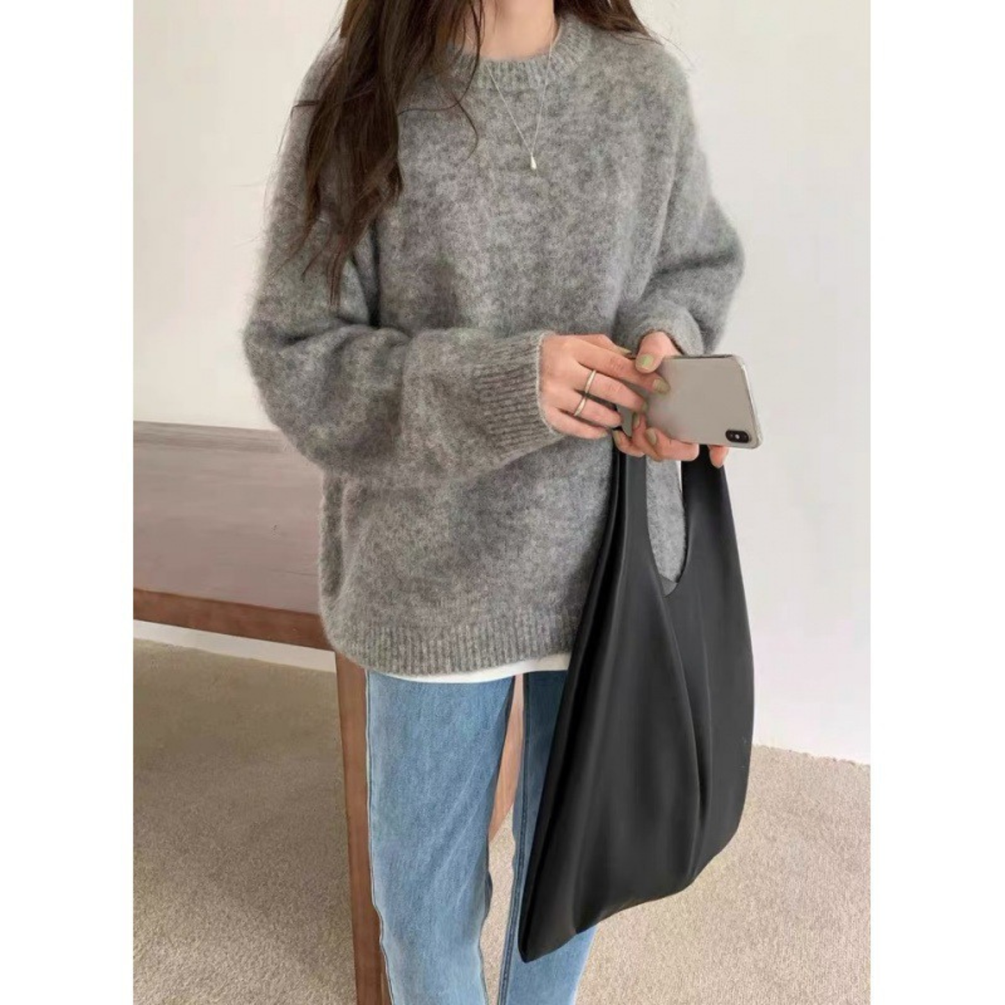 MIRIELLE™ - Comfy Long Sleeve Round Neck Sweater